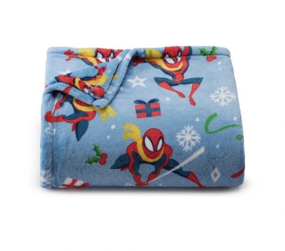 Marvel Holiday Oversized Supersoft Plush Throw Blanket by The Big One 5 x 6 ft